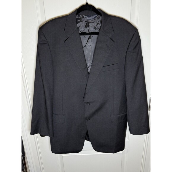 Gieves & Hawkes Blazer 44R 100% Wool Jacket Men’s Very Dark Gray/Black - Picture 1 of 7